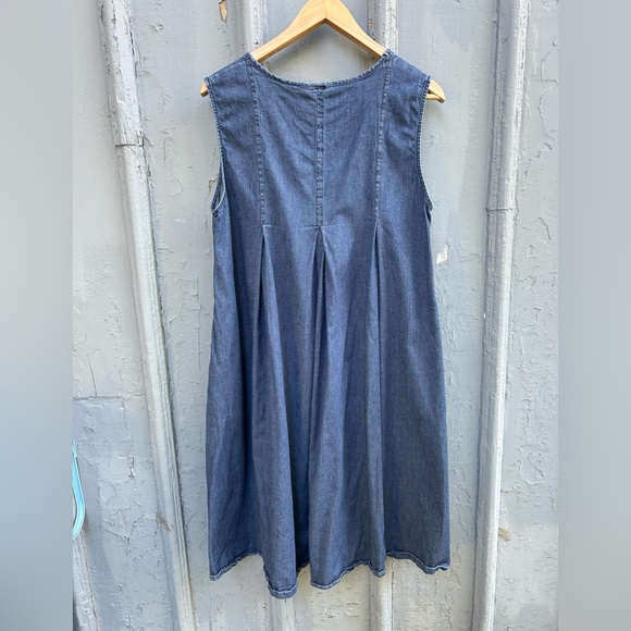 Nina Loca denim midi dress, approx size large - Picture 2 of 7